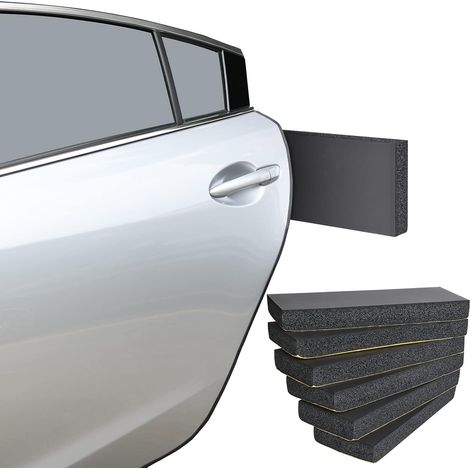 Pack de 6 protections murales auto-adhésives pour garage, protection de porte de voiture de 3 cm d'épaisseur, pour voiture, mur de garage et parking (1/5)
