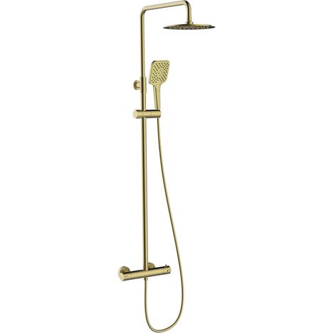 UP Urban Set doccia termostatico estensibile a 3 funzioni - Oro spazzolato - STANDARD HIDRAULICA - 61959