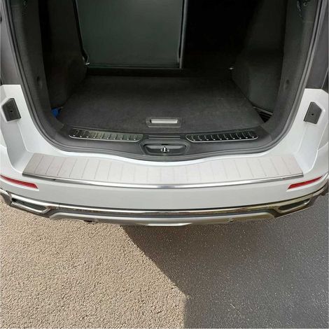 Protection Seuil de Pare-Chocs Arrière pour Renault Koleos 2017 à 2021, Couverture de Seuil de Coffre, Bande Seuil de Chargement, Style élégant, en Acier INOX Chromé