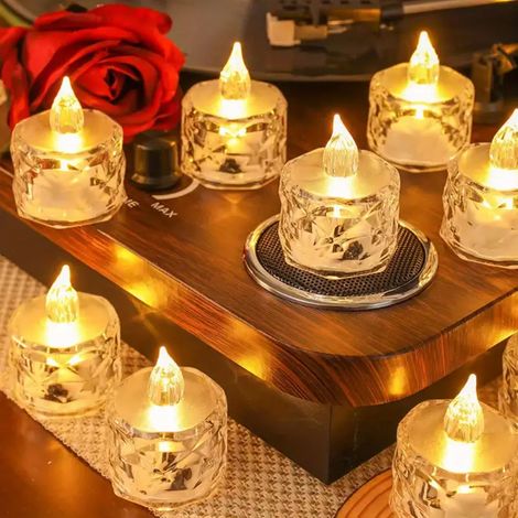 6 bougies LED élégantes ambiance à piles, déco Noël/Halloween/Mariage/Fête, et sûre romantique chaleureuse sans flamme pour maison et table (1/5)