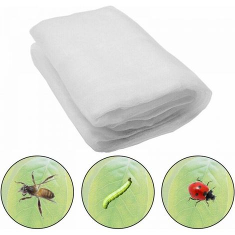 Filet à Insectes, 60 mailles 6x2,5m Insectes Protection Maille, Filet Anti-Insectes pour Plantes, Filet de Jardin moustiquaire, Jardin Filet de Protection pour Protéger Plantes Fruits (1/5)