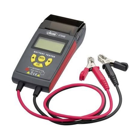 Vigor V7548 Tester di Batteria Nero 12 24 Volt