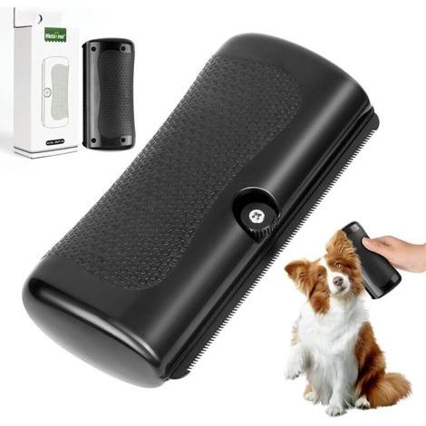 Cepillo de aseo para perros y gatos: elimina suavemente el subpelo, los nudos y el pelo muerto. Apto para pelo corto y largo. (1/4)
