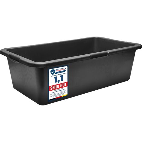 Garronda Mörtelwanne 40 L Rechteckig Mörtelkübel Kunststoffwanne – stabile Maurerkübel aus recyceltem PE Mörtelkasten für Beton, Garten oder Werkstatt GD-0169
