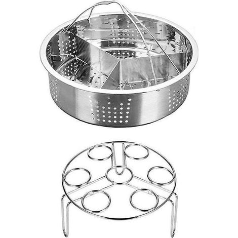 Accessoires pour autocuiseur multifonctionnel, panier vapeur, grille à œufs, support à œufs pour cuiseur vapeur.