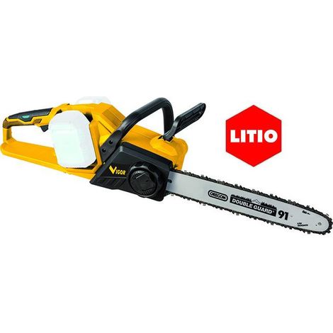 Vigor 4512230 Elettrosega a Catena Brushless 40V Barra Oregon 35 cm Catena Oregon 3-8'' 52 Maglie Tendicatena Rapido Corpo Macchina (1/5)