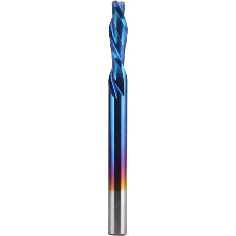 Fraise hélicoïdale gauche 2 dents en acier tungstène 3.175x10x40mm, outil de coupe pour fraisage (1/5)