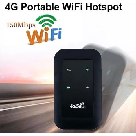 Routeur WiFi Portable 4G LTE - - Mini Routeur - 150 Mbps - 6H Autonomie - Antenne Intégrée