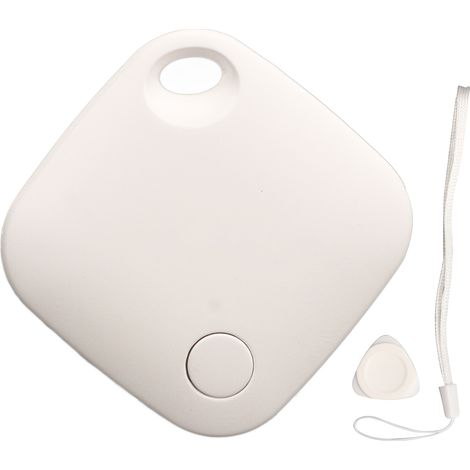 Traqueur Bluetooth puissant pour localiser bagages, clés, sacs, animaux et personnes - Balise blanche pour objets, valises, animaux de compagnie (1/5)