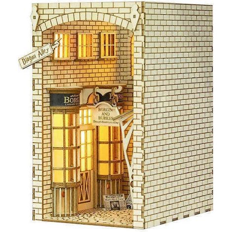 Puzzle Bois Serre-livres Décoratif DIY Amusant Jouet Maison Décoration Cadeau Famille Amis (1/5)