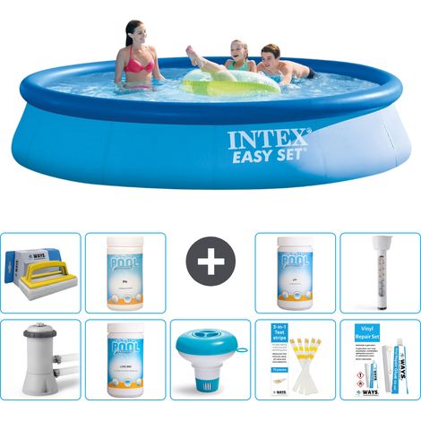 Intex Piscine Easy Set Ronde - 396x84 cm - 10-pièces S43228 (1/5)