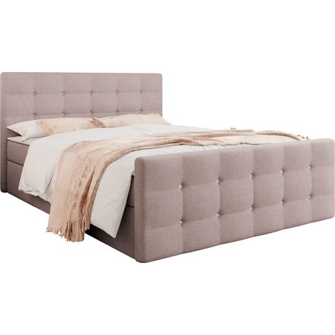 Cama continental Memphis 113, Rico 19, Continental, Doble, 180x200, Tapiz, Somieres, 185x216x105cm