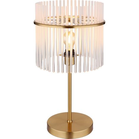Globo - lámpara de mesa - GORLEY - dorado - vidrio - Ø 30cm - E27 (1/5)