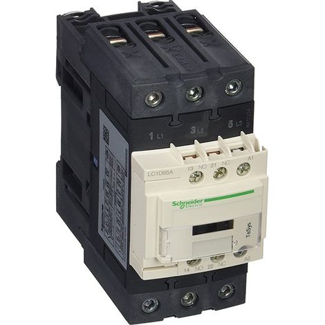 Contacteur TeSys LC1-D - 3 pôles - AC-3 440V 65 A - bobine 48 V CA - LC1D65AE7 (1/4)