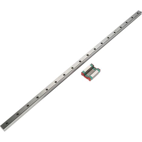 1 bloc de guidage linéaire miniature LML12B de 12 mm de largeur (450 mm) (1/5)