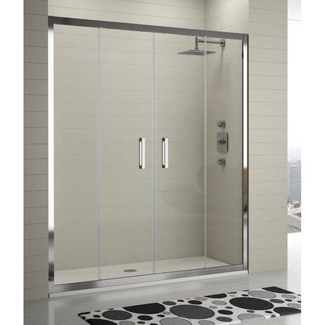 KASSANDRA SERIE 300 Mampara Ducha 4 Hojas Transparente - Medida: 150-156 cm - ref: TR1001616S190150 (1/2)
