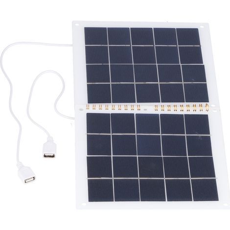 Panneau solaire étanche, pliable, portable et durable, chargeur solaire portable 2 en 1 à haut rendement pour les voyages en plein air (1/5)