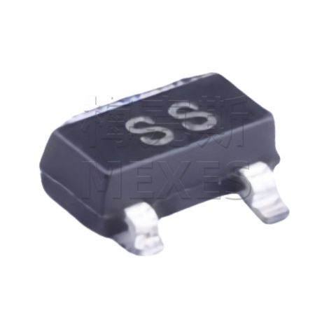 Changdian/Changjing BSS138 SOT-23, surface-mount stainless steel MOSFET chip, silkscreened, 5 pieces per unit