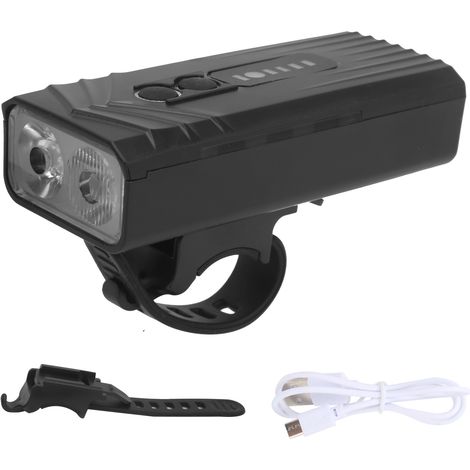 Phare avant vélo rechargeable USB multifonction, éclairage cyclisme étanche, lampe LED puissante pour vélo. (1/5)