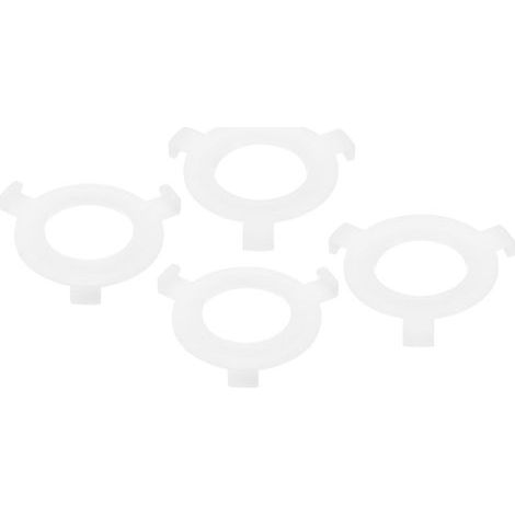 Lot de 4 Bague d Adaptation pour Abat Jour E27 Vers E14 Blanc Convertisseurs d Ampoule pour Fixation d Abat Jour 56 virgule 1 mm 6 0 virgule 25 29 mm (1/4)