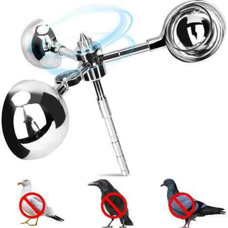 Répulsif Anti-Oiseaux  Répulsif Anti-Pigeons  Répulsif Anti-Oiseaux  Répulsif pour Pics  Réfléchissant  Répulsif Anti-Oiseaux réfléchissant avec 288 Surfaces réfléchissantes  Répulsif