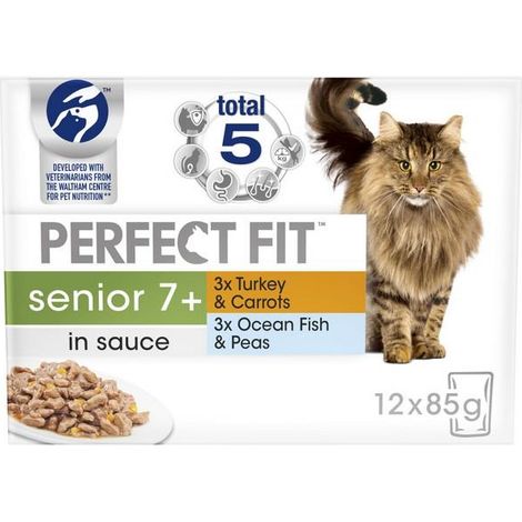 Perfect Fit Cat Pouches Senior 7+ Mixed 12x85g PK4 - 266188 (1/2)