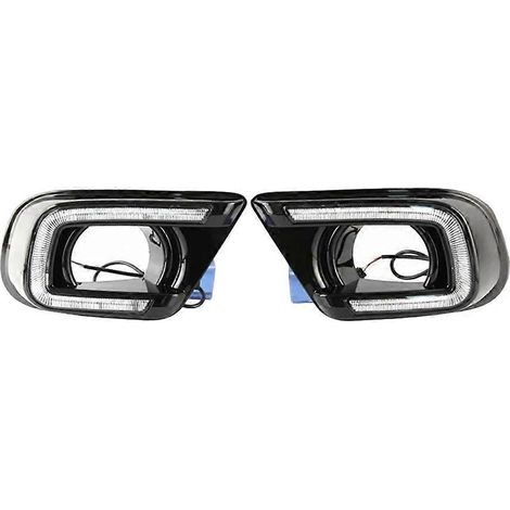 2 LED-Tagfahrlichter für Autos, Nebelscheinwerfer, integrierte Blinker, kompatibel mit Dodge Journey und FIAT Freemont 2014-2017 (1/5)
