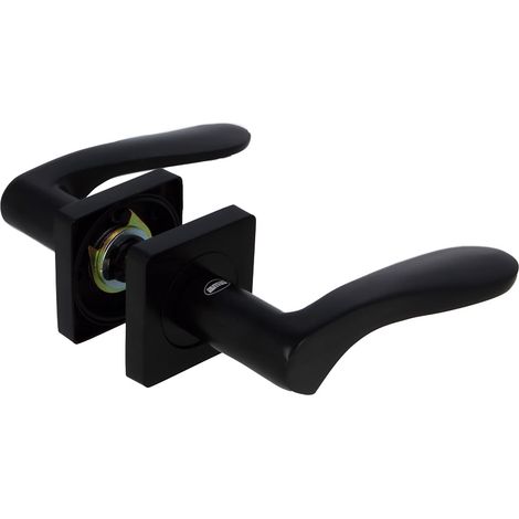 AMIG  Poignées sur rosace + rosace  BOLONIA  51 x 51 mm  Zamak  Noir mat (1/5)