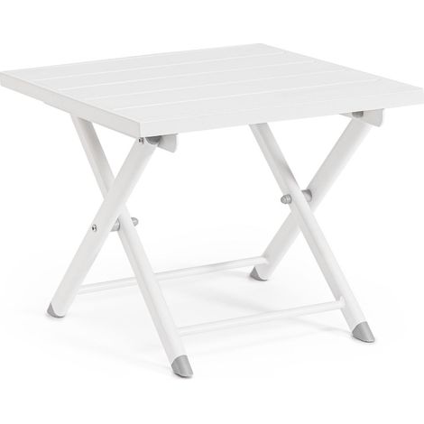 Table pliante Taylor blanche 44x43x36 (1/5)