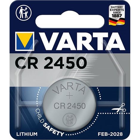Batteria a bottone al litio cr2450 da 3 v confezione blister (1/2)