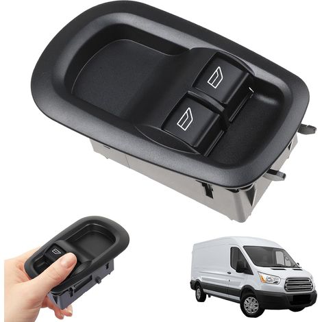 1 x Commande principale de lève-vitre électrique côté conducteur (double interrupteur) pour Ford Transit MK8 / Custom (2014–2019), modèles à conduite à droite (RHD) GK2T-14A132-CA, 1791339 (1/5)