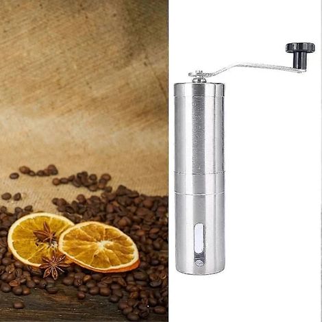 Moulin à café manuel en acier inoxydable, meules coniques, portable, pour expresso, café à la française et café filtre, pour une utilisation à la maison et en voyage.-AquaForge (1/2)