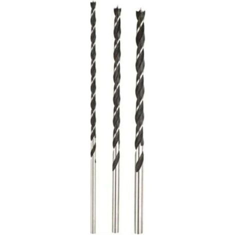 Jeu de forets pour le bois 3 pièces 8 mm, 10 mm, 12 mm Longueur totale 300 mm (1/3)