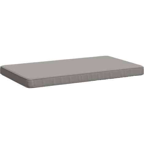 vidaXL Cuscino per Panchina a 1 Pezzo VUGHT 100% Poliestere Grigio (1/5)