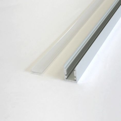 Profilé Aluminium 2m pour Ruban LED - Cache Opaque - 1 m - SILUMEN (1/4)