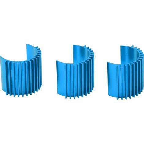 Dissipateurs thermiques en aluminium pour moteur brushless 370 WPL C14 (bleu) (1/5)