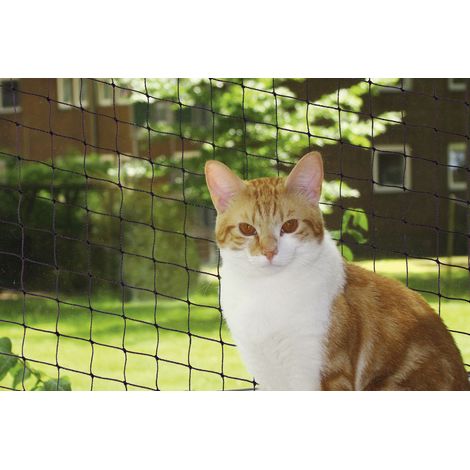 Nobby Katzenschutznetz schwarz Größe S 2 x 3 m Balkon-/Fensternetz