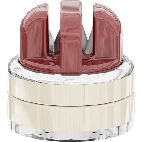 Affilacoltelli 2 in 1, affilacoltelli antiscivolo, affilacoltelli a scorrimento, acciaio per affilare, affilacoltelli con ventosa, a mani libere, nero (1/5)