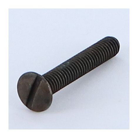 Vis métaux Tête fraisée bombée TFB Fendue M4X25 Diamètre de tête: 7.5 BO Acier brut-1 pièce