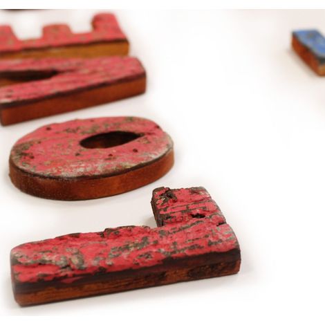 Nat Rustic Bark Letters - Je t'aime plus que les mots ne peuvent le dire (28)- Vendu par 28