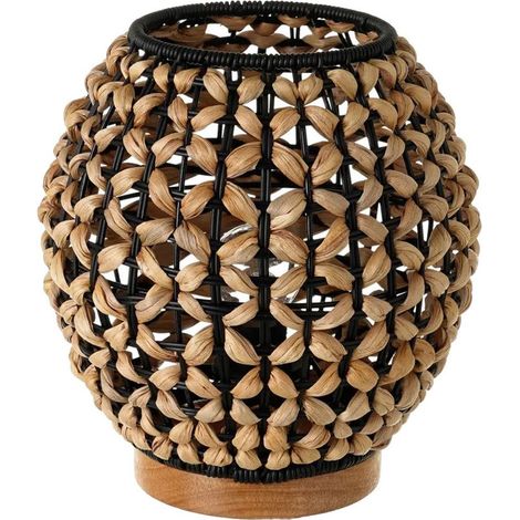 Lampe arrondie en Jacinthe d'eau 23 cm (1/3)