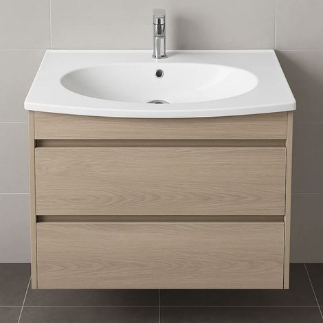 Lavabo ad incasso in mineral marmo cm 91x51 cm curvo per mobile bagno confezione 1 (1/5)