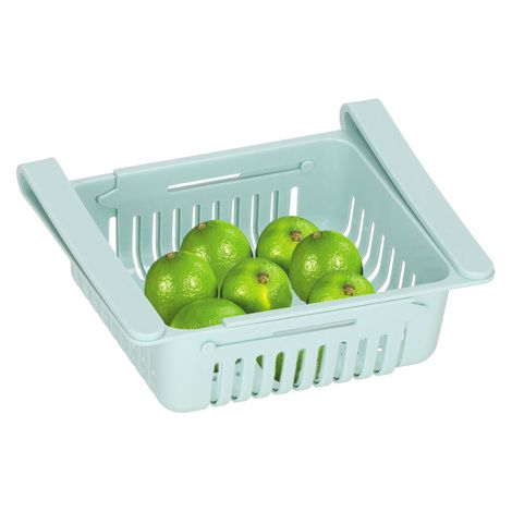 SPRINGOS Küche Behälter, Korb für Lebensmittel, Organizer für Kühlschrank, Ablagekorb, ausziehbare Ablage, Universal-Container, Vorratsbehälter, Schublade, Regal, einstellbar, robust, sicher, langlebi