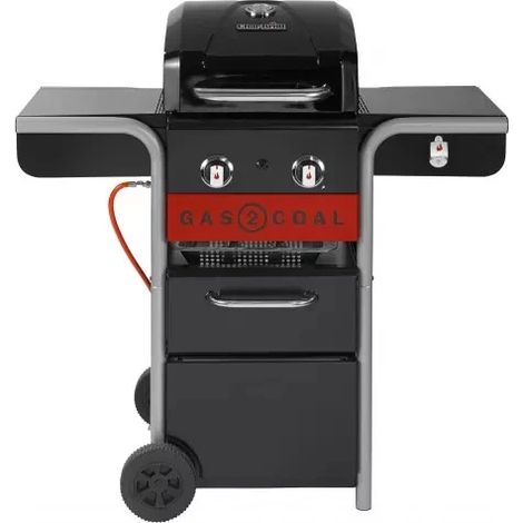 Char-Broil 140924 Gas2Coal 210 - Barbecue a gas ibrido, colore: Nero (1/5)