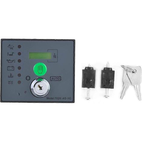Module de commande électronique de générateur DSE702AS avec démarrage manuel, panneau de commande et écran LCD