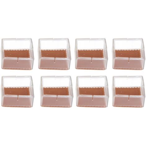 DEESSE SHOP-8 Pièces Tapis Antidérapant Coussin de Pied de Table Silicone épaissi Table et Chaise Pied Couverture Table Pied Couverture (1/5)