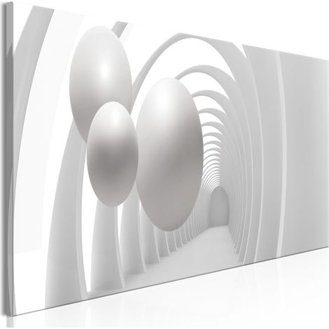 Quadro - White Tunnel (1 Part) Narrow - 150x50 (1/4)