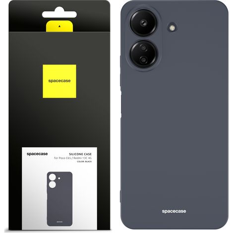 Matte Silikonhülle, farbenfrohe matte Rückseite für Poco C65 / Redmi 13C (1/5)