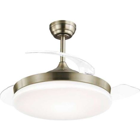 Ventilador a techo modelo Malta, 3 palas acabado cuero, 37cm(alto) 50cm(ancho) 50cm(fondo) . (1/5)