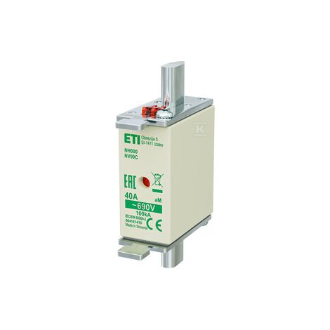 Enlace fusible NH000 AM 40A/690V
